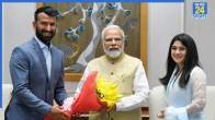 Cheteshwar Pujara and PM Modi