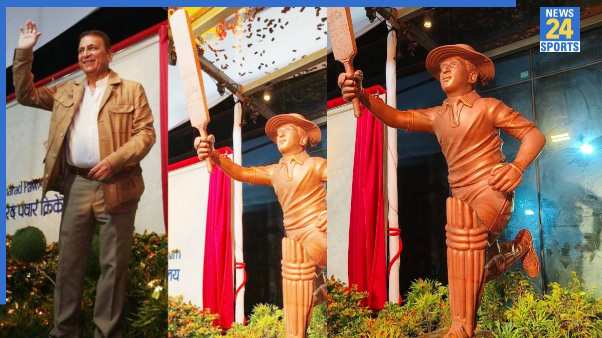 News24 sports jacket (4) Sunil Gavaskar statue unveiled