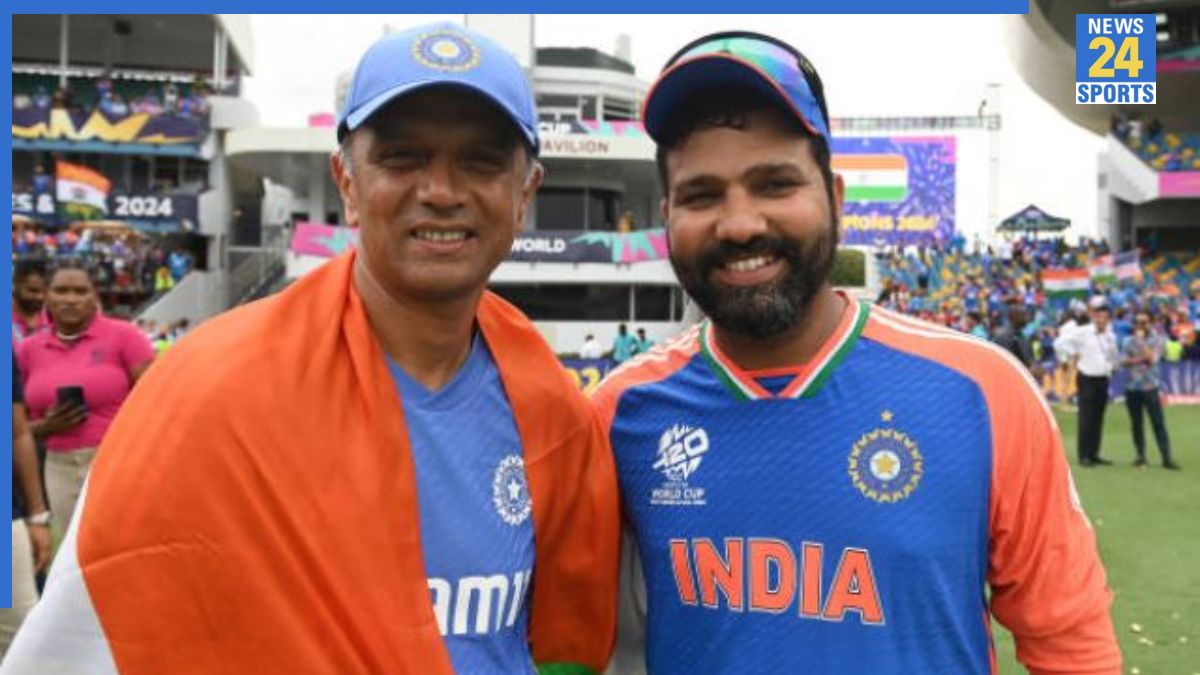 Rohit Sharma And Rahul Dravid