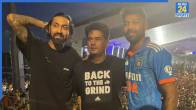 Hardik Pandya and Krunal Pandya with Childhood coach