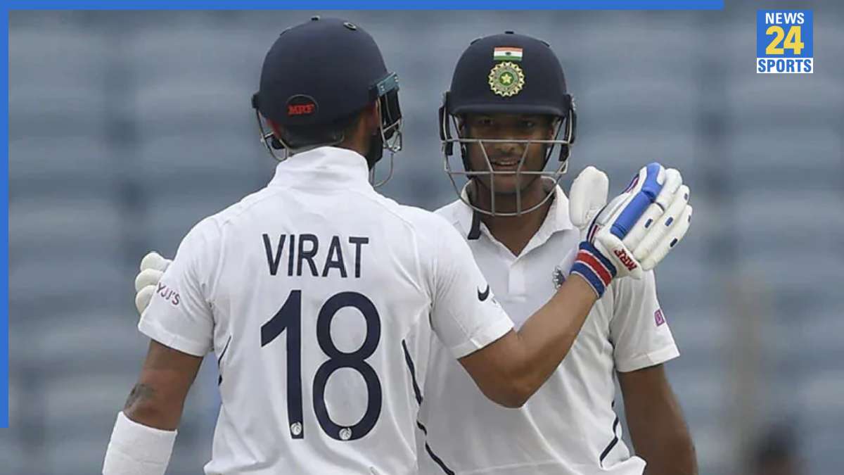 mayank-agrawal Virat Kohli and Mayank Agarwal