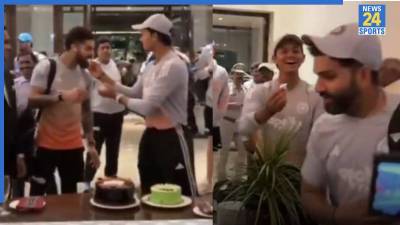 Rohit Sharma denies to eat Cake