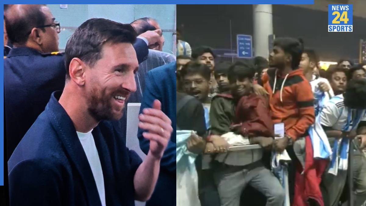 14 साल बाद दोबारा भारतीय सरजमीं पर आए लियोनेल मेसी, एयरपोर्ट पर ग्रैंड वेलकम करने उमड़ा हुजूम