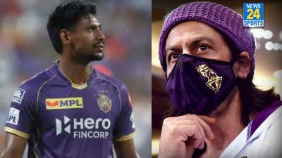 Mustafizur Rahman and Shah Rukh Khan